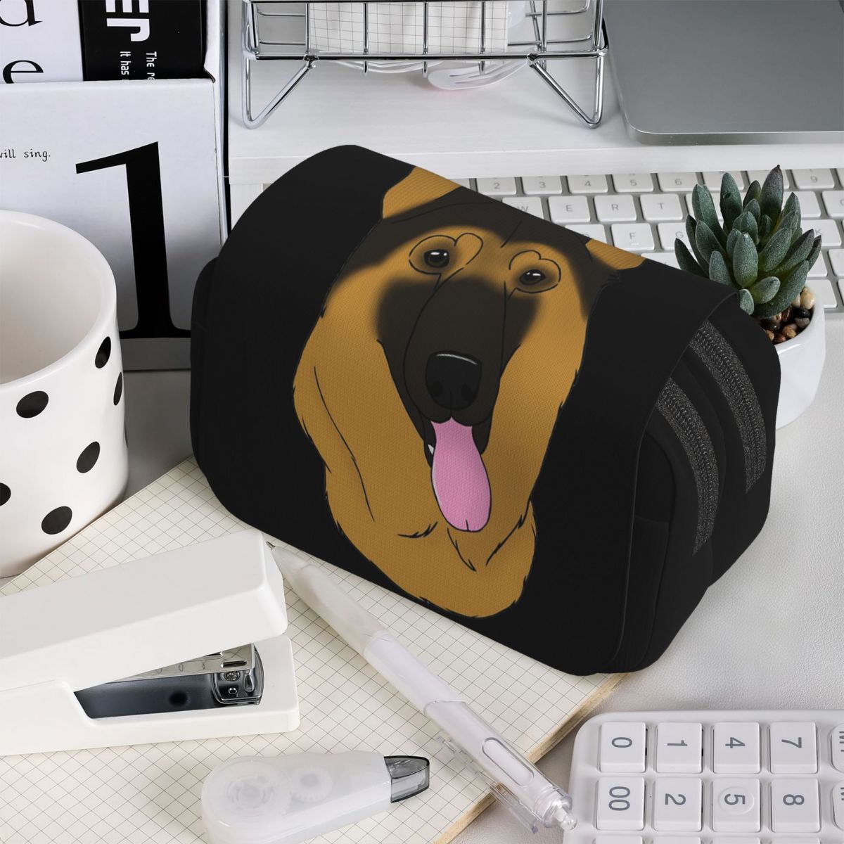 Tan Stationery & Office Supply - Estojo de lápis com estampa de