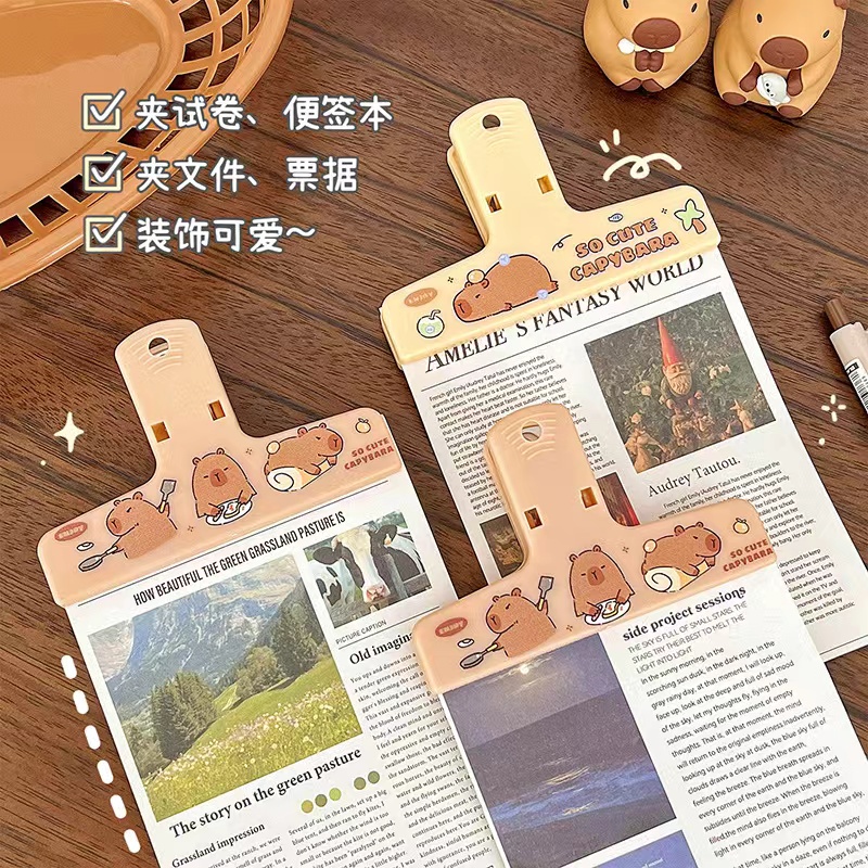 Capivara clipes de pasta kawai - Binder Clip Assorted avaliação e preço