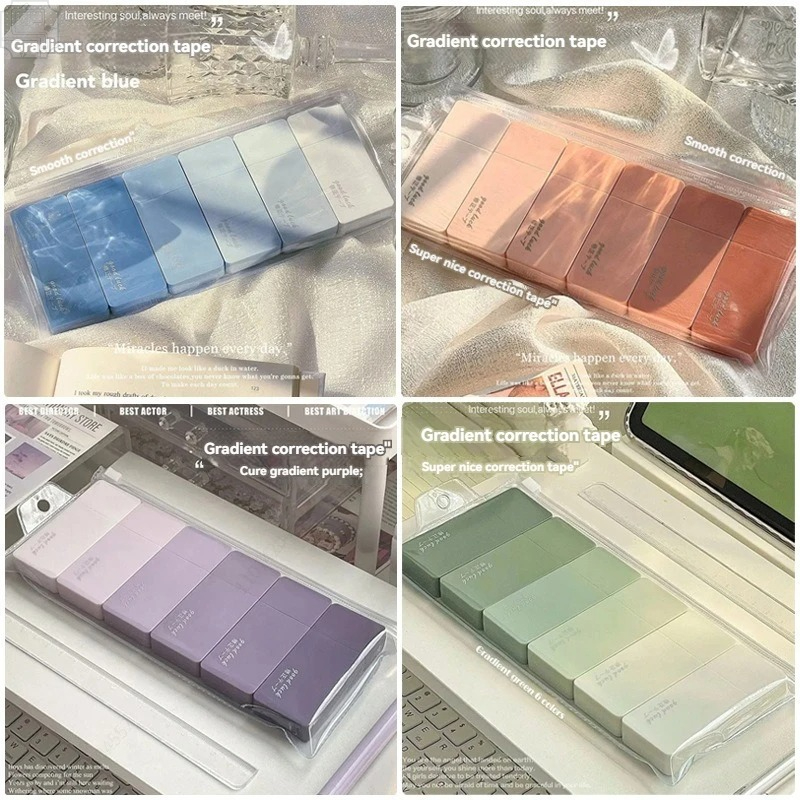 Fita corretiva macaron fofa, 6 - Correction Tape Roller avaliação e preço